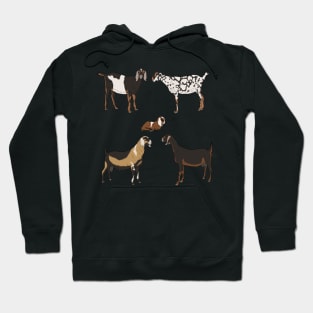 Nubian Goats Pattern Transparent Hoodie